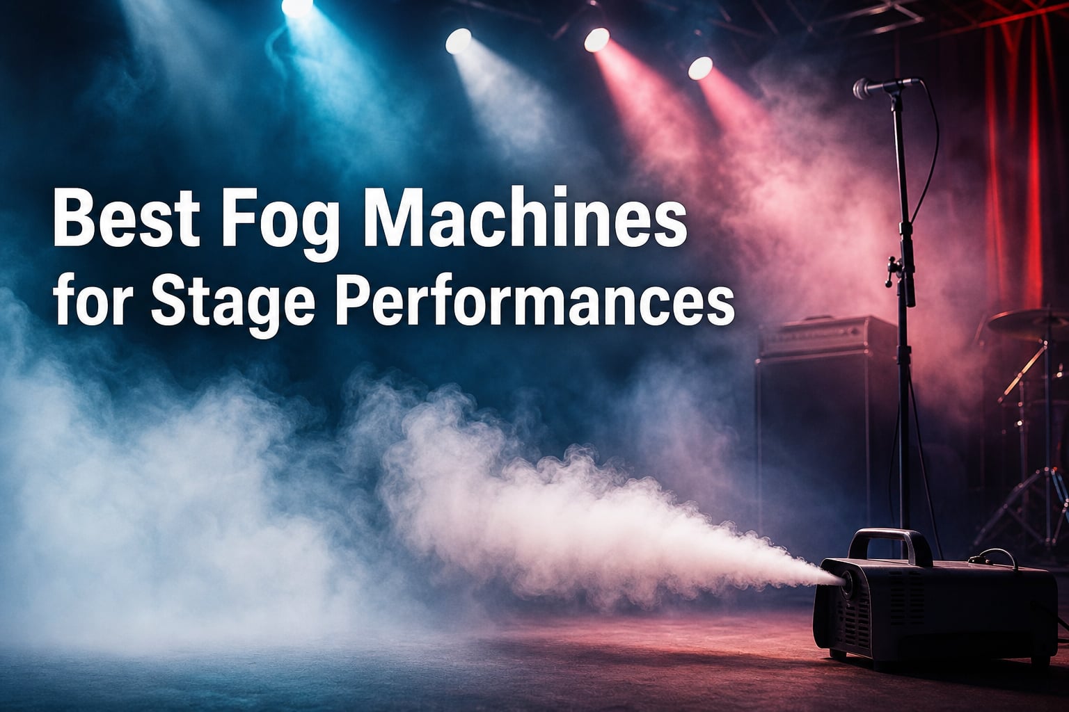 Best Fog Machines for Stage Performances