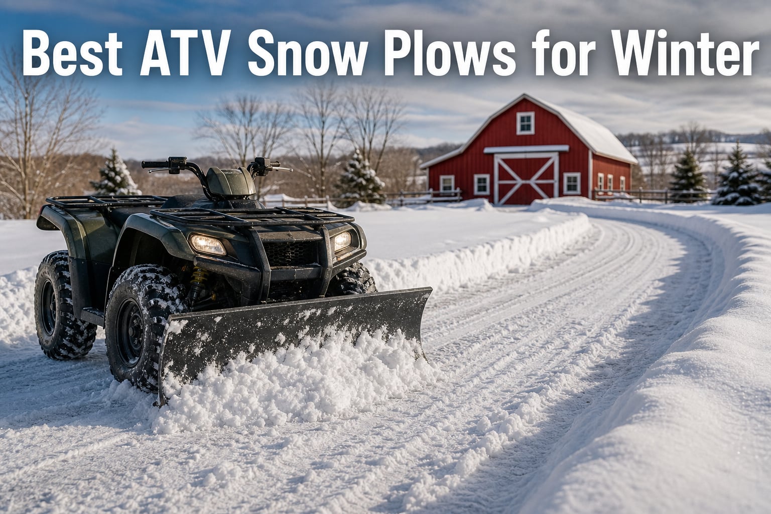 Best ATV Snow Plows for Winter