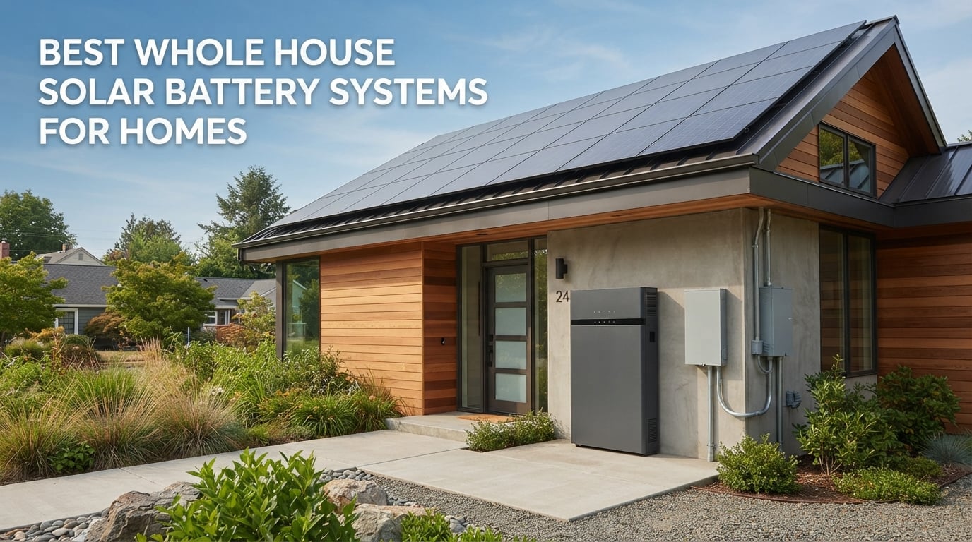 Best Whole House Solar Battery Systems for Homes