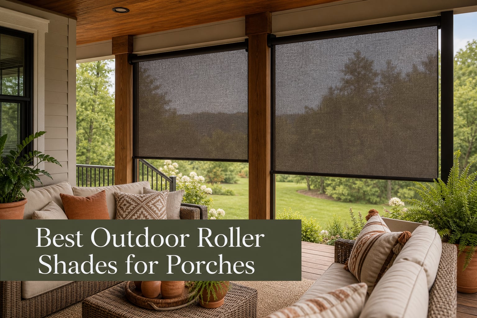 Best Outdoor Roller Shades for Porches