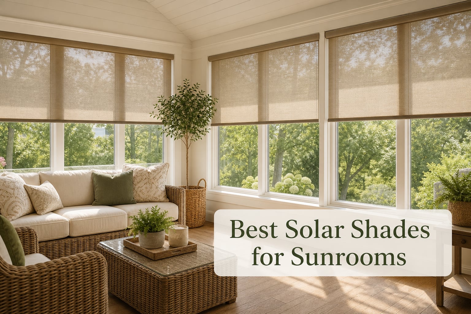 Best Solar Shades for Sunrooms