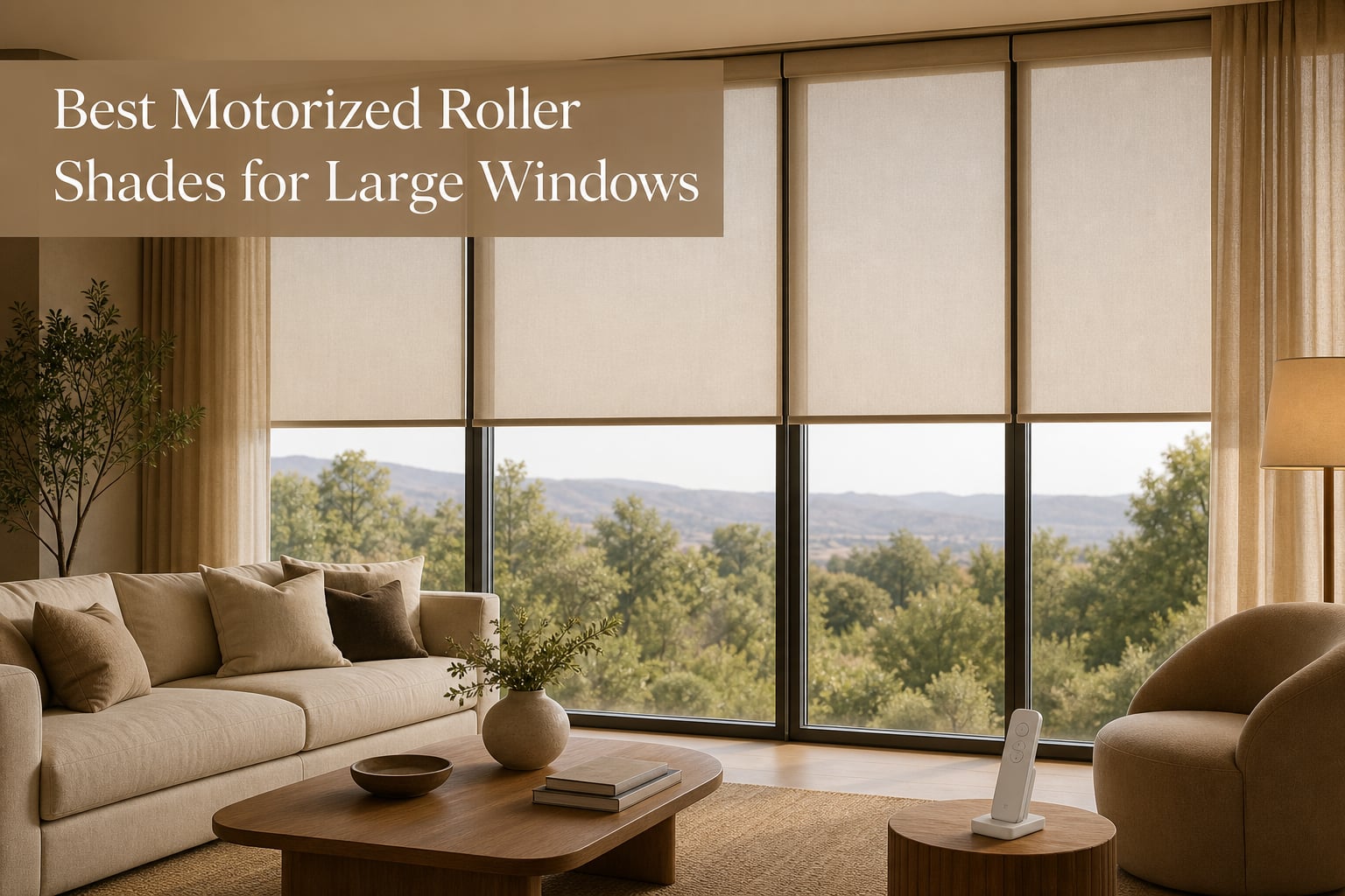 Best Motorized Roller Shades for Large Windows