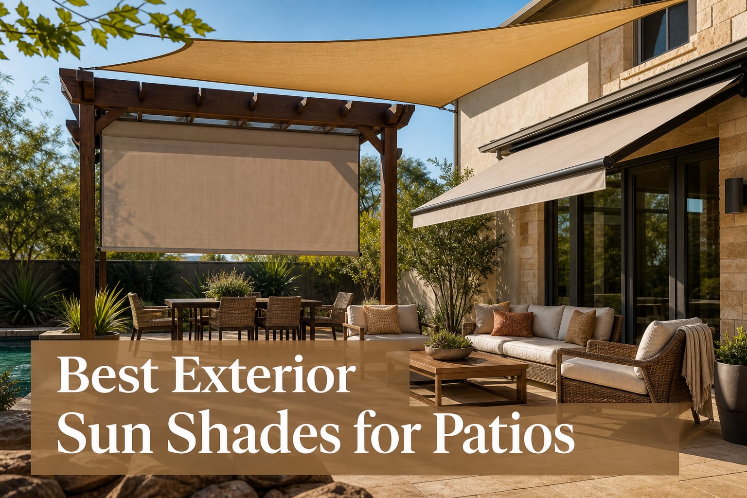 Best Exterior Sun Shades for Patios
