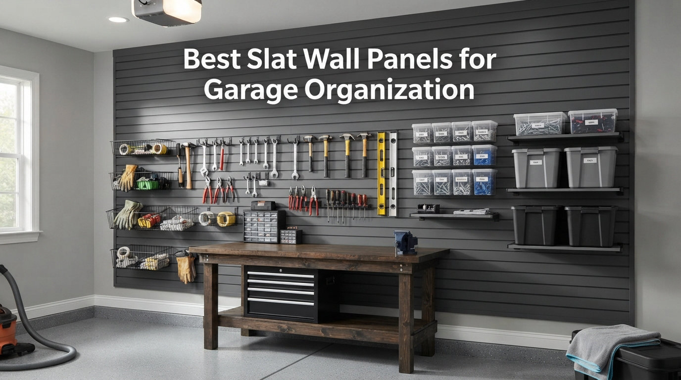 Best Slat Wall Panels for Garage Organization