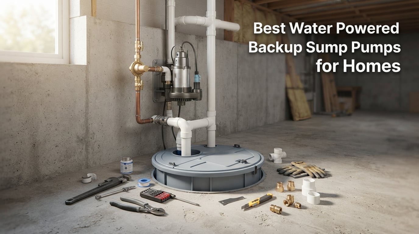 Best Water Powered Backup Sump Pumps for Homes