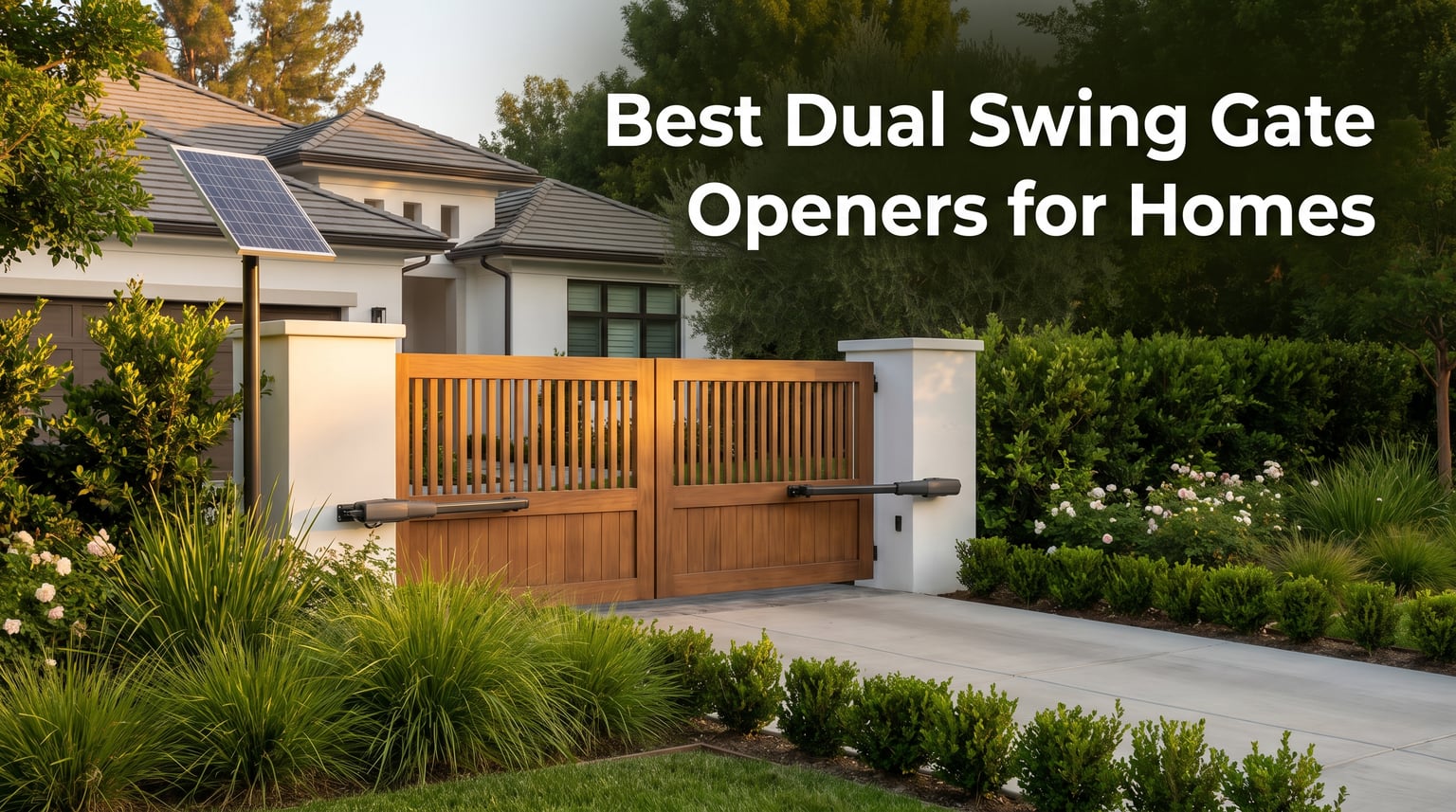 Best Dual Swing Gate Openers for Homes