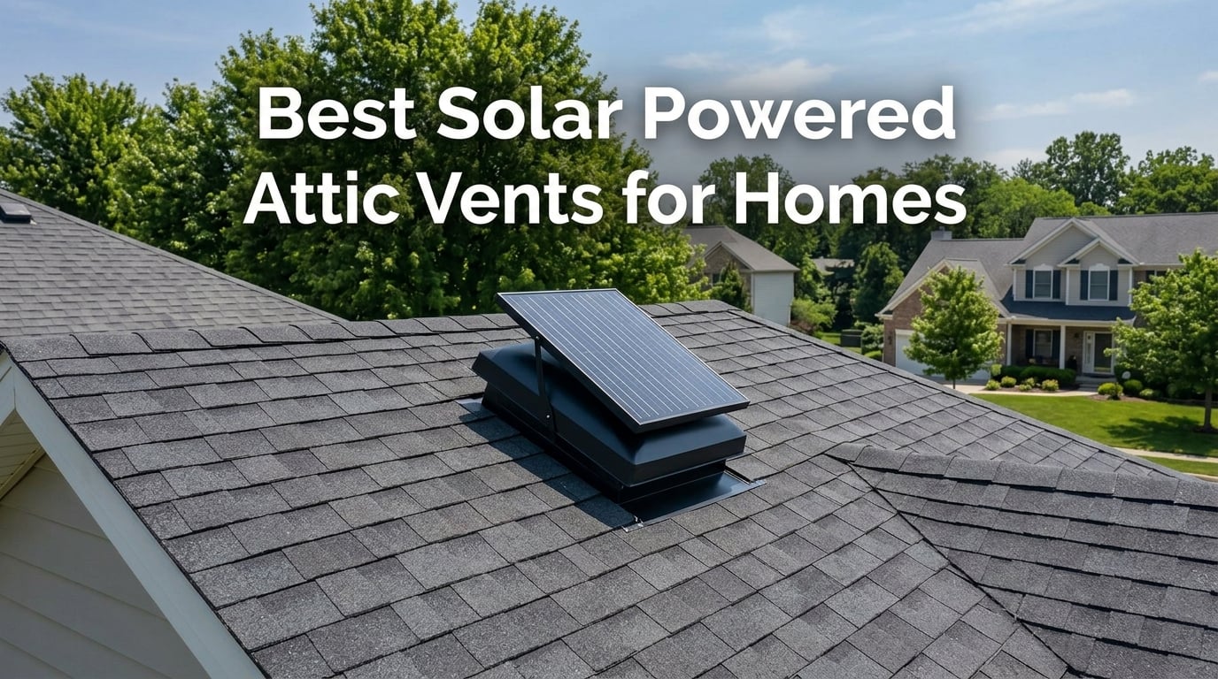 Best Solar Powered Attic Vents for Homes