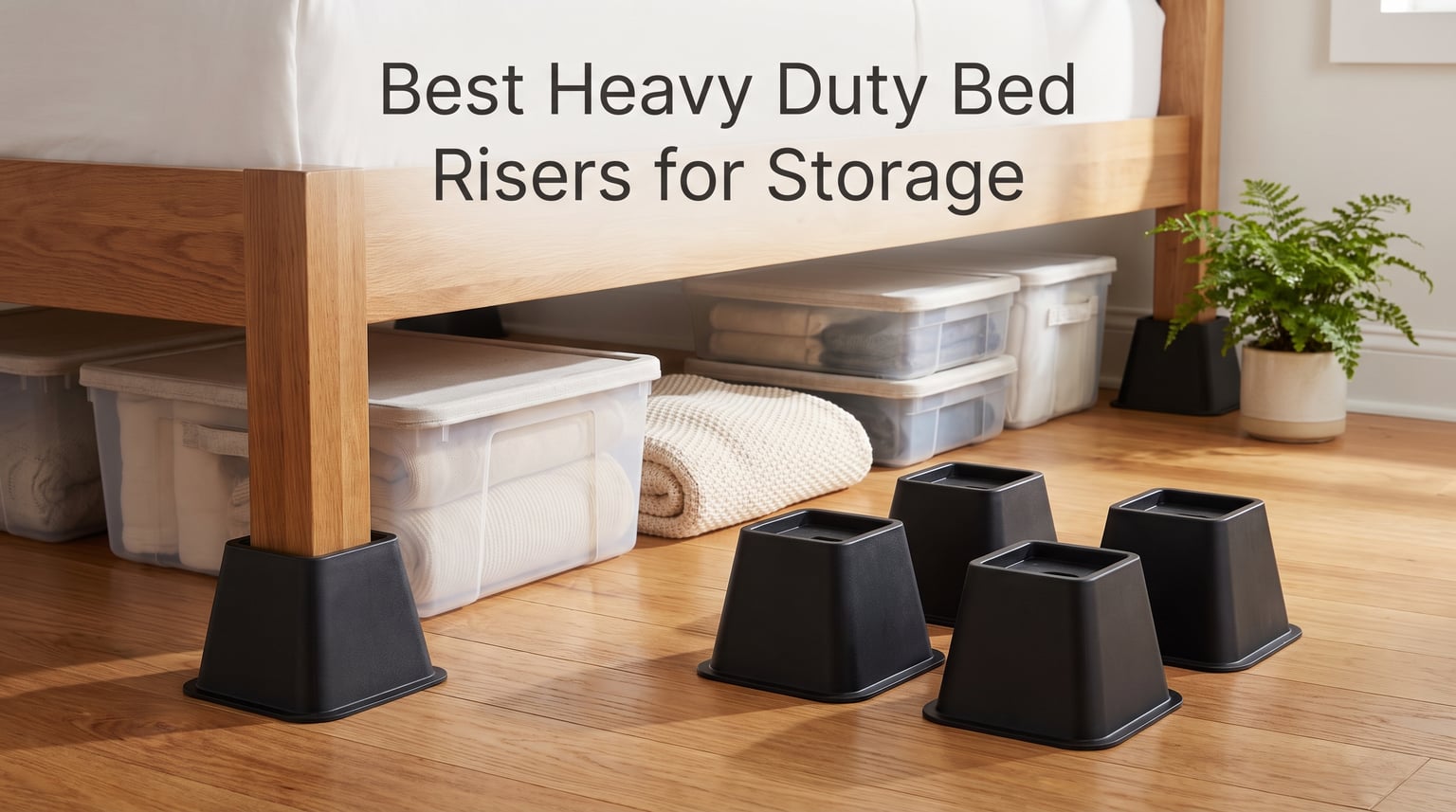 Best Heavy Duty Bed Risers for Storage