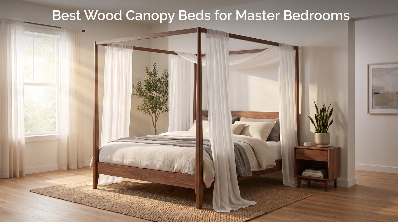 Best Wood Canopy Beds for Master Bedrooms