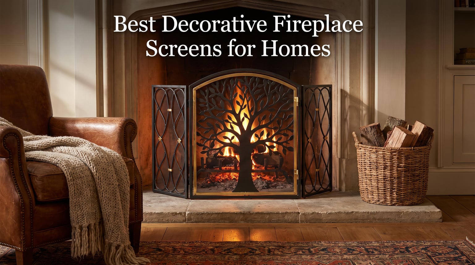 Best Decorative Fireplace Screens for Homes
