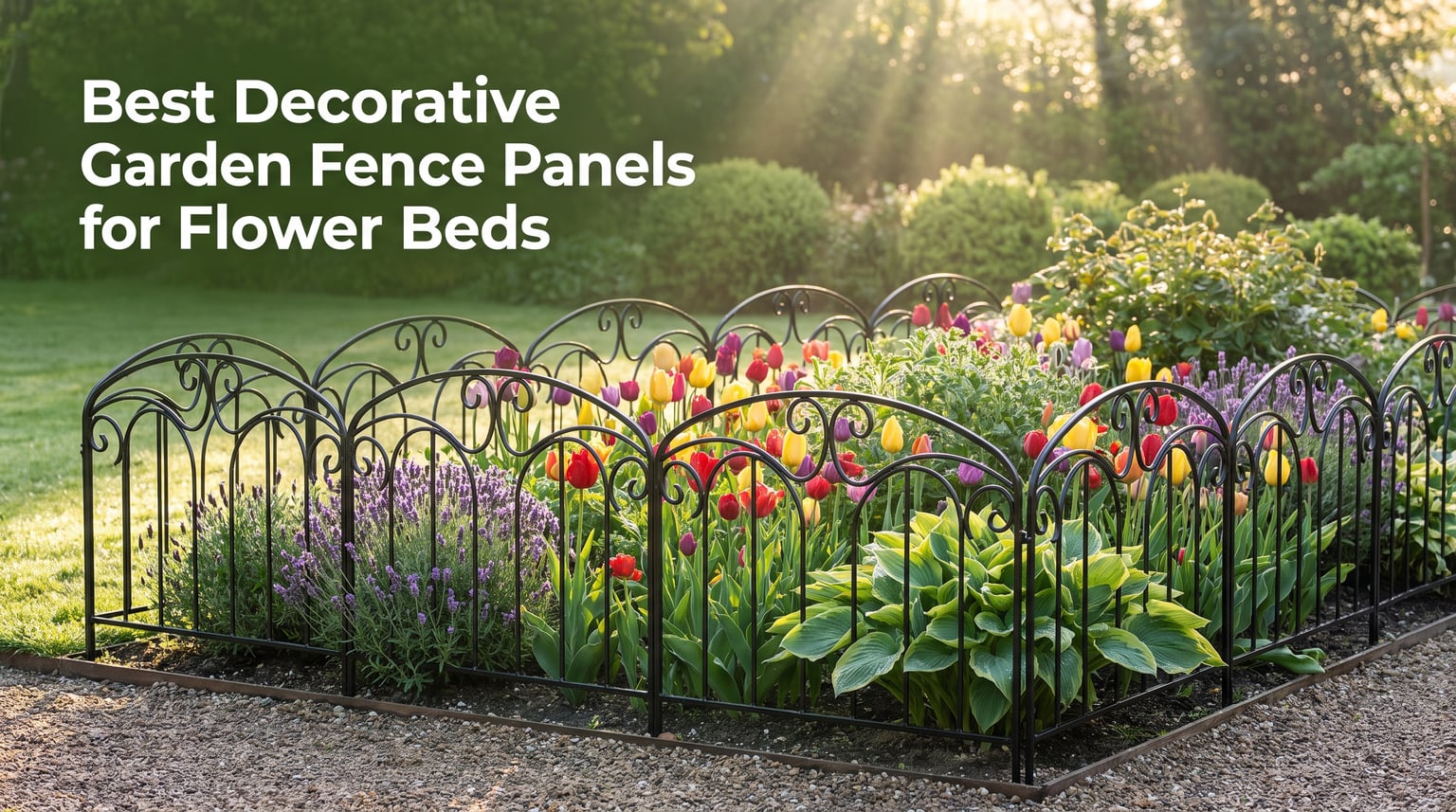 Best Decorative Garden Fence Panels for Flower Beds