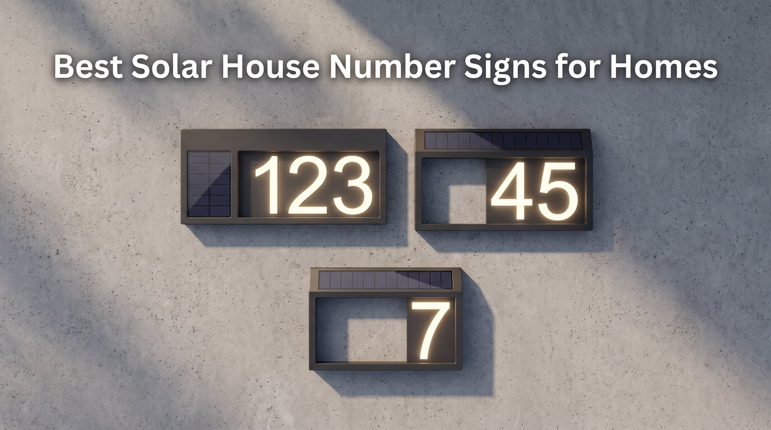 Best Solar House Number Signs for Homes