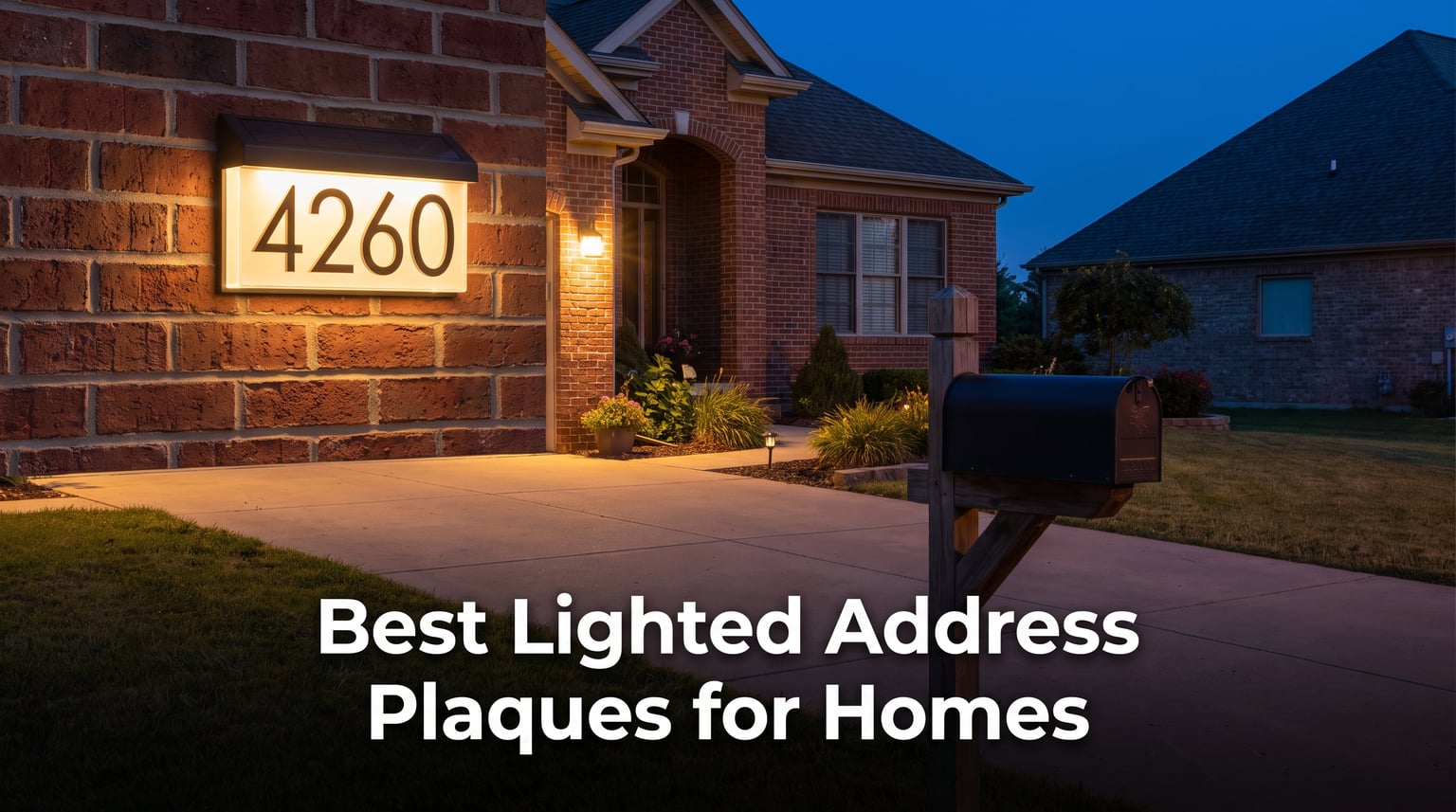 Best Lighted Address Plaques for Homes