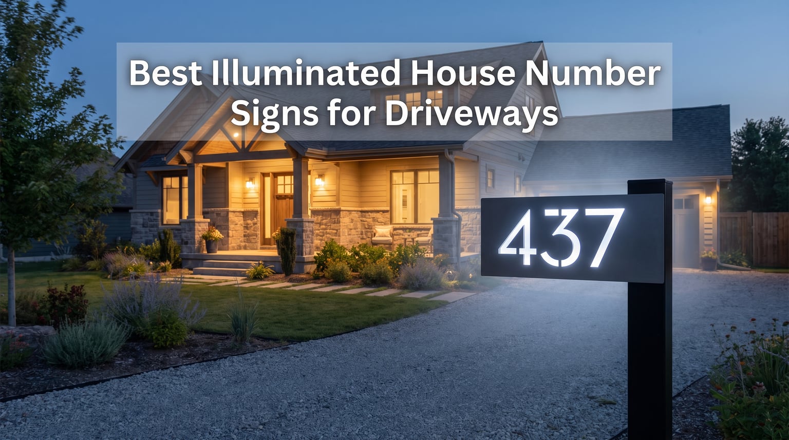 Best Illuminated House Number Signs for Driveways