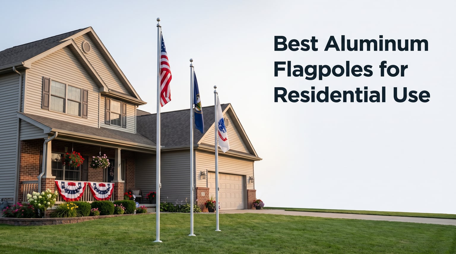 Best Aluminum Flagpoles for Residential Use
