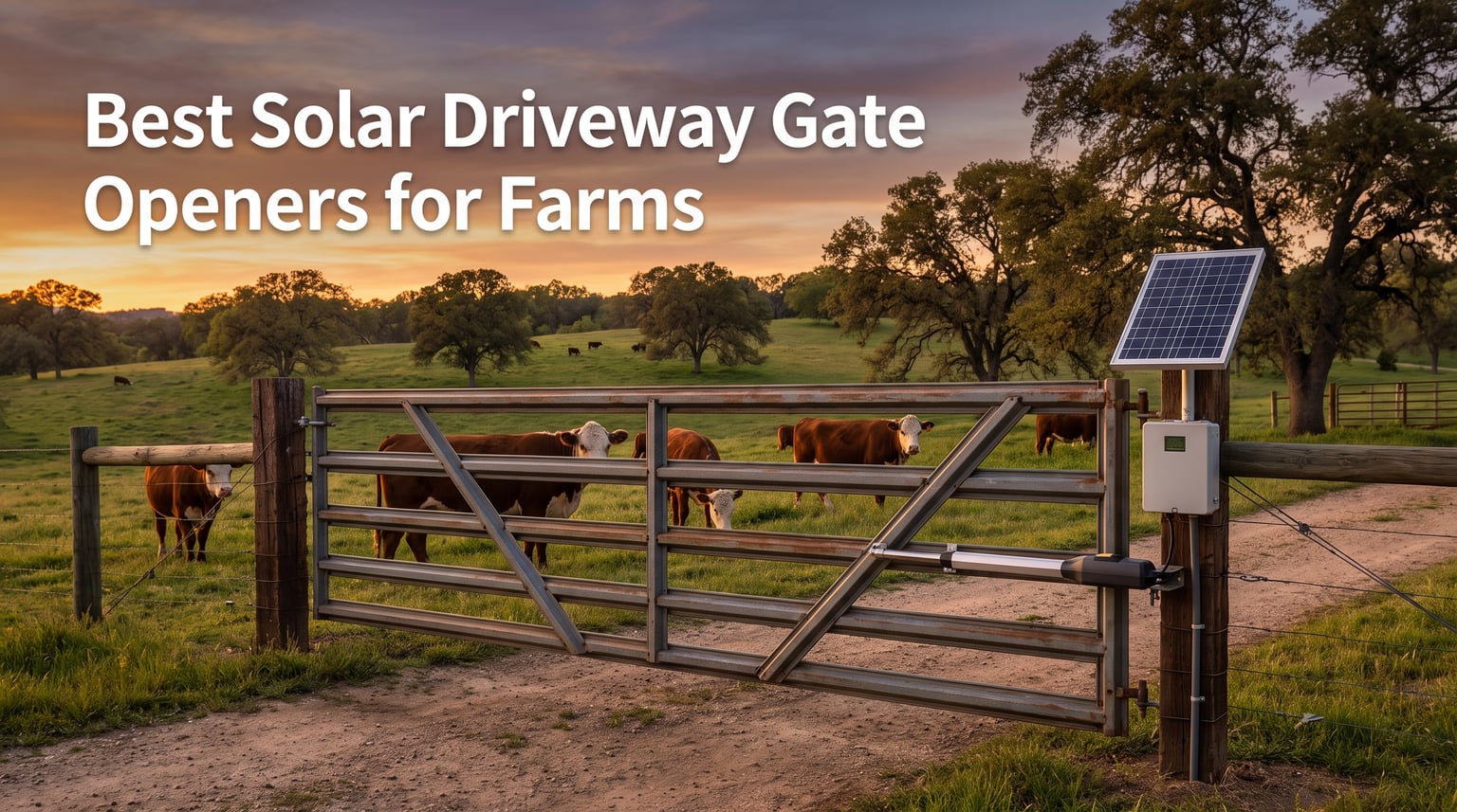 Best Solar Driveway Gate Openers for Farms
