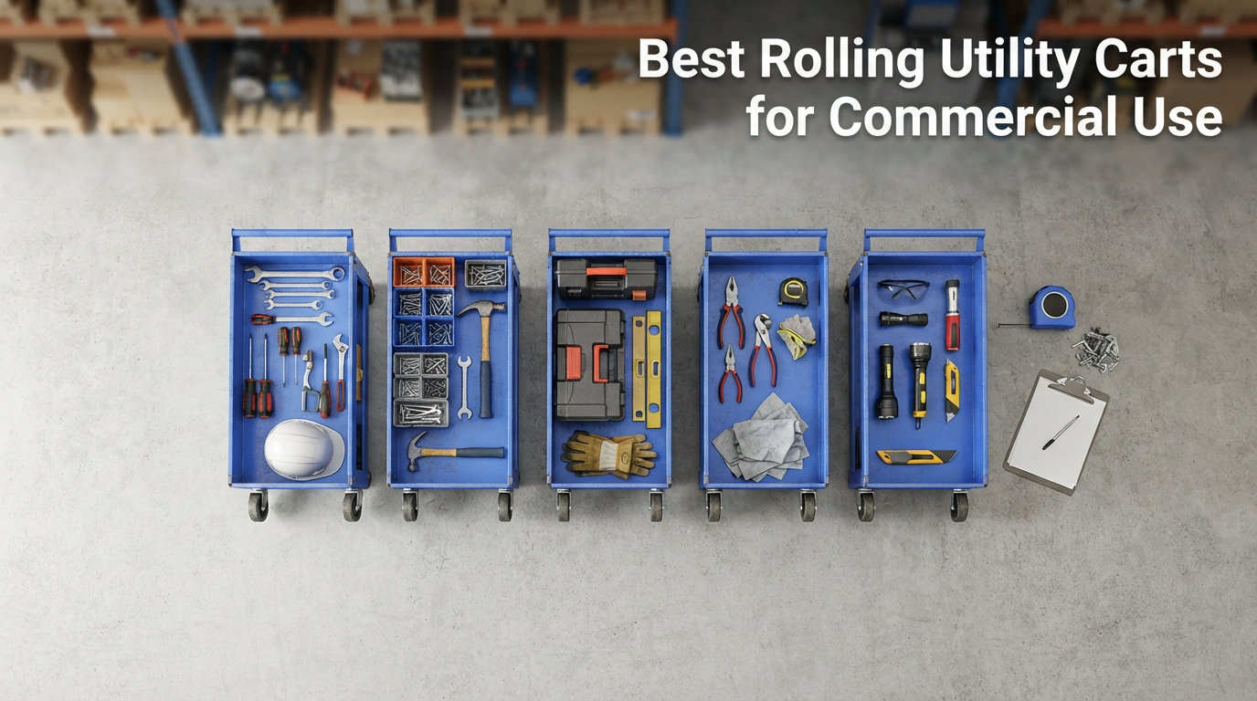 Best Rolling Utility Carts for Commercial Use