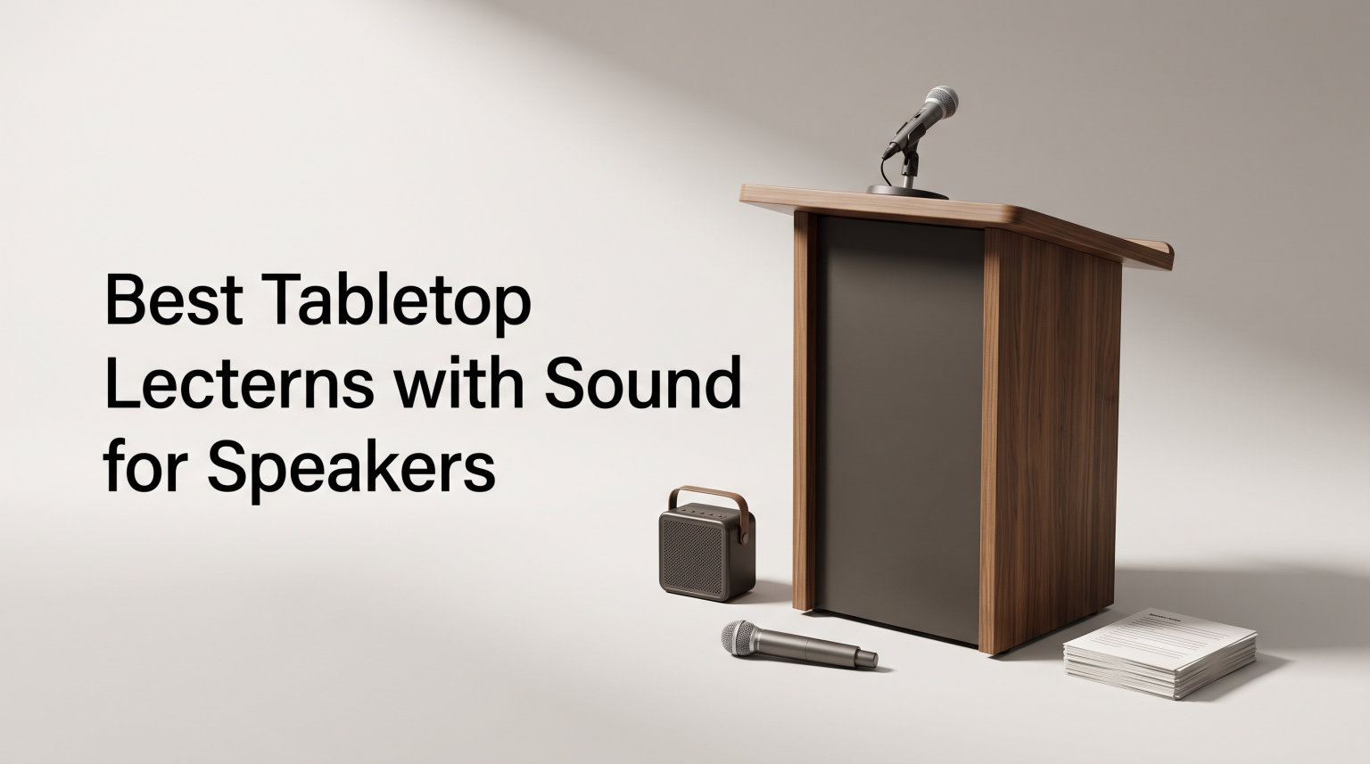 Best Tabletop Lecterns with Sound for Speakers