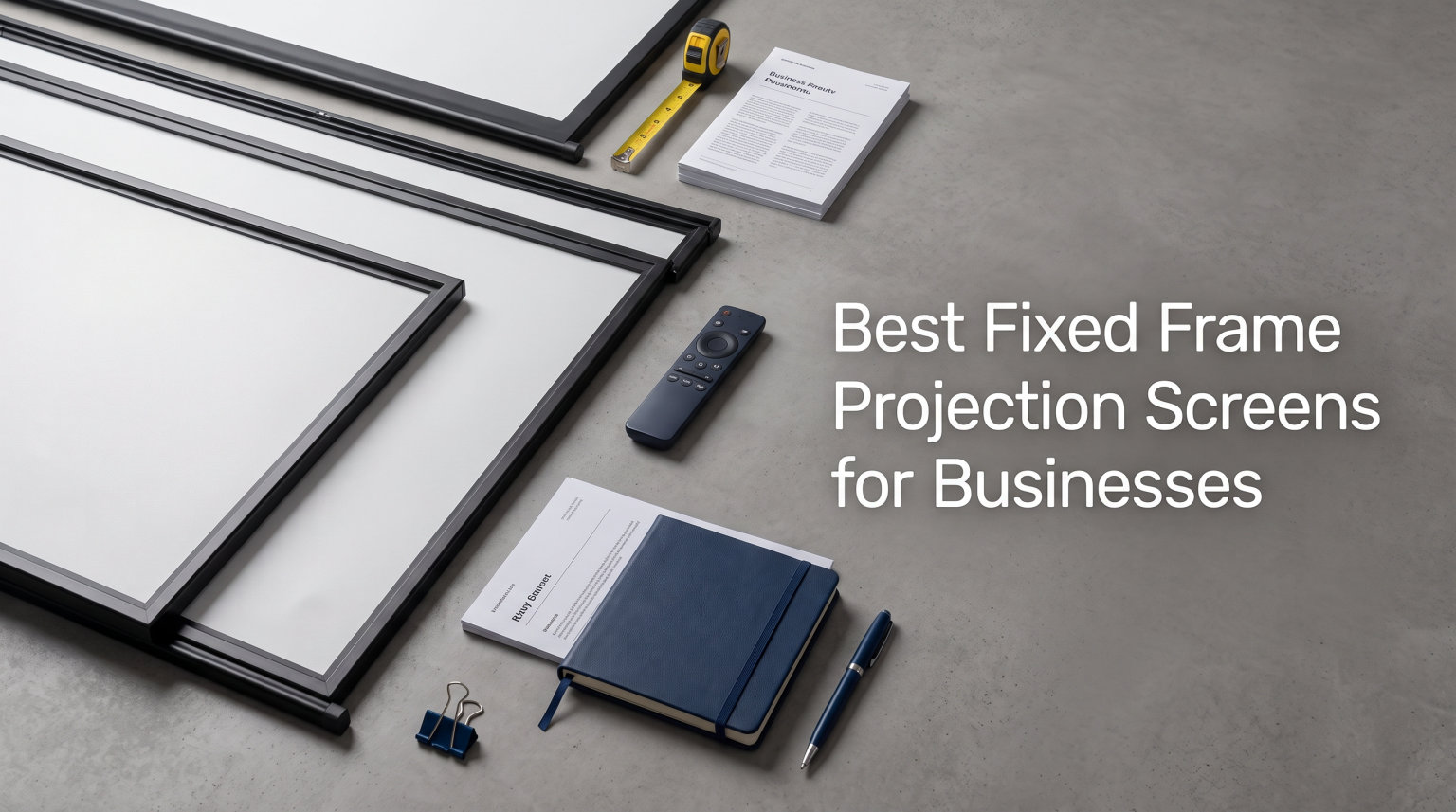 Best Fixed Frame Projection Screens for Businesses