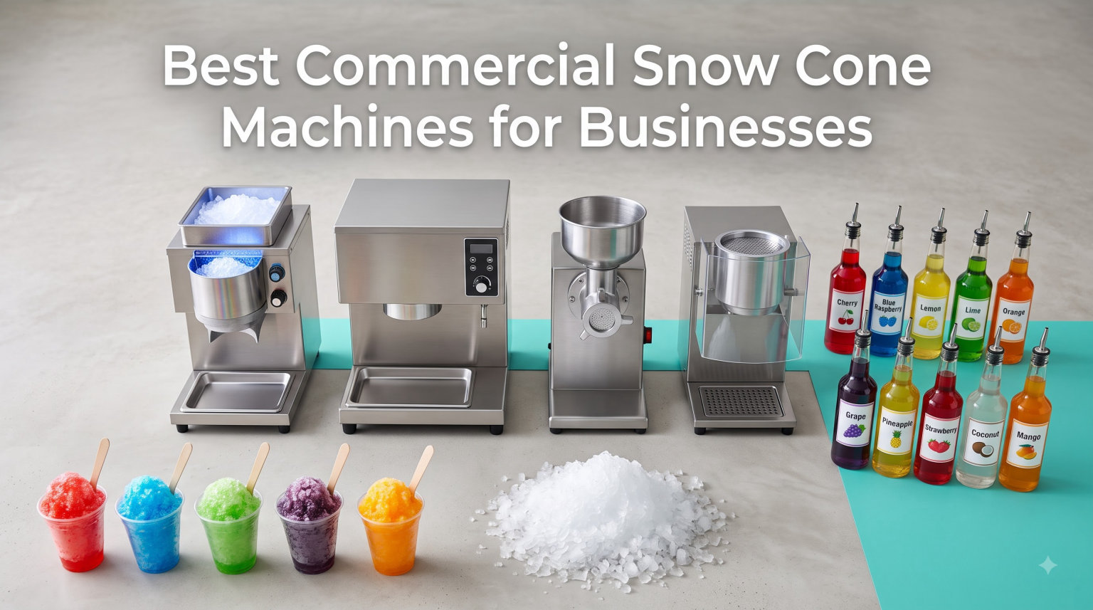 Best Commercial Snow Cone Machines for Businesses