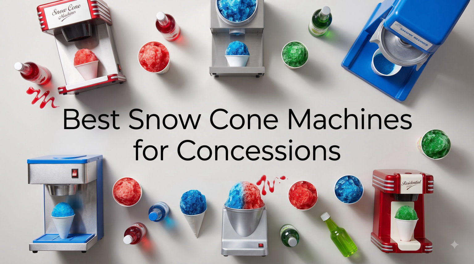 Best Snow Cone Machines for Concessions
