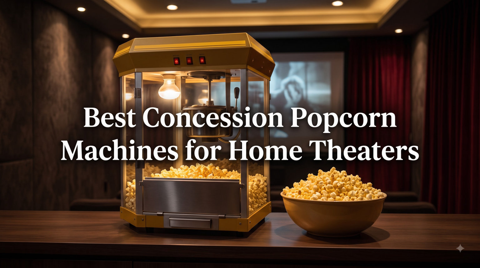 Best Concession Popcorn Machines for Home Theaters