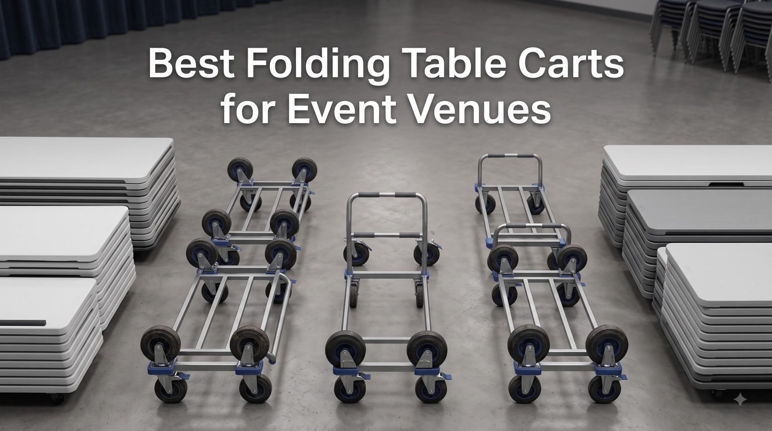 Best Folding Table Carts for Event Venues