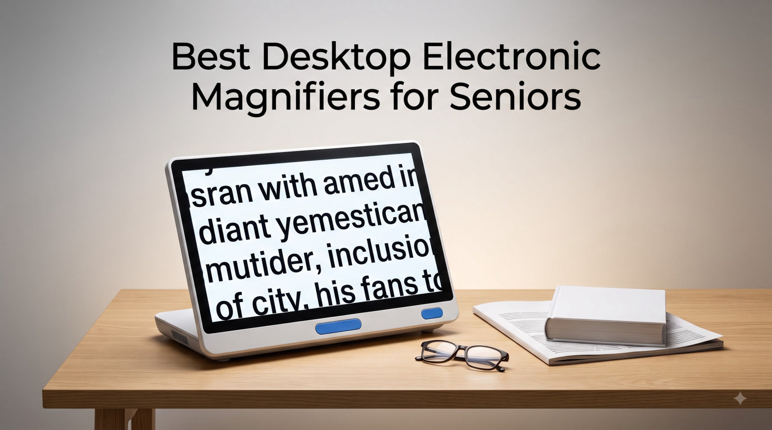 Best Desktop Electronic Magnifiers for Seniors