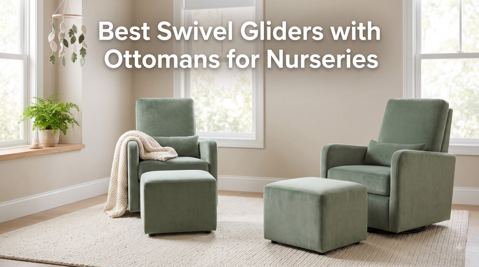 Best Swivel Gliders with Ottomans for Nurseries