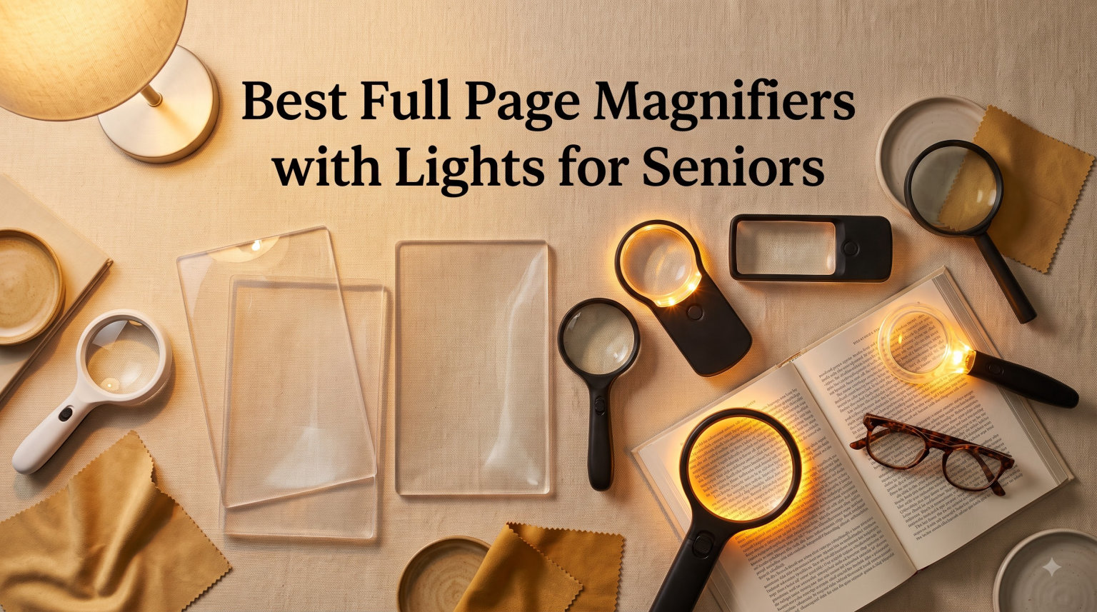Best Full Page Magnifiers with Lights for Seniors