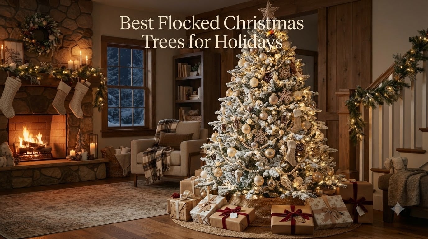 Best Flocked Christmas Trees for Holidays