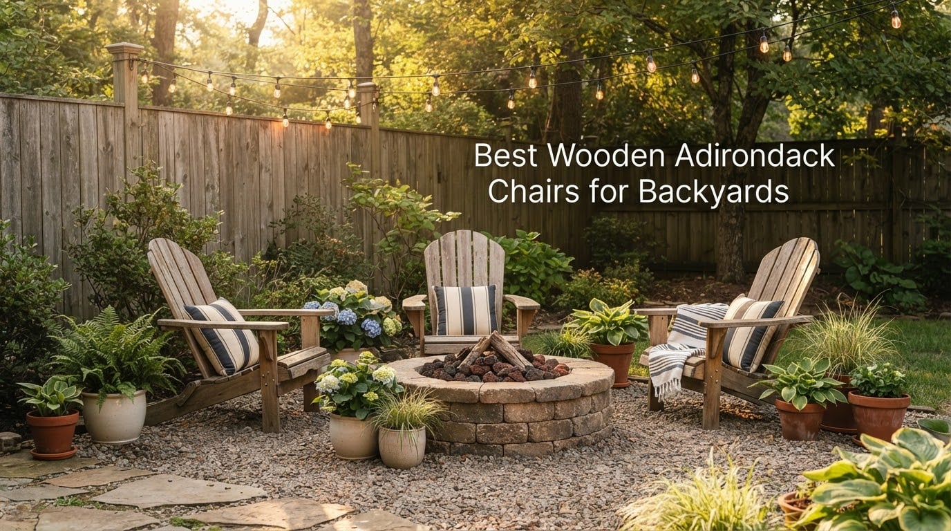 Best Wooden Adirondack Chairs for Backyards