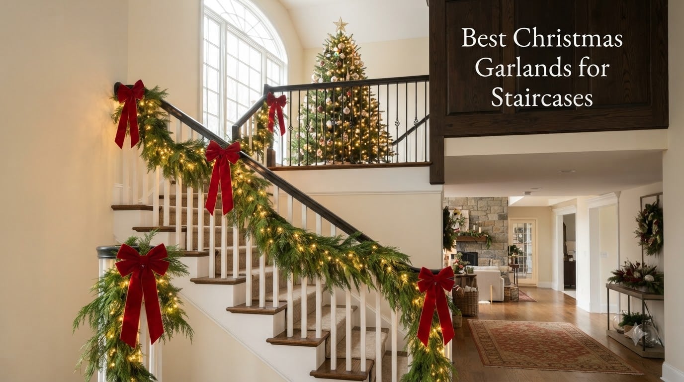 Best Christmas Garlands for Staircases