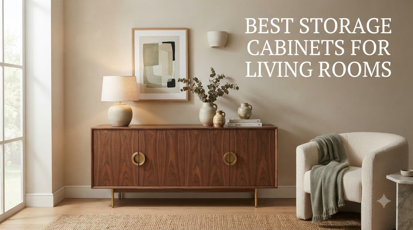 Best Storage Cabinets for Living Rooms