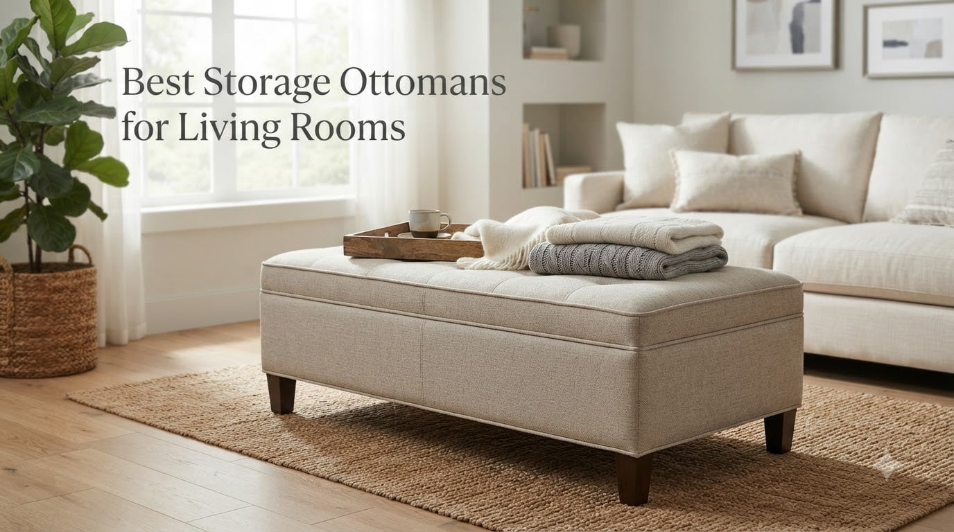 Best Storage Ottomans for Living Rooms