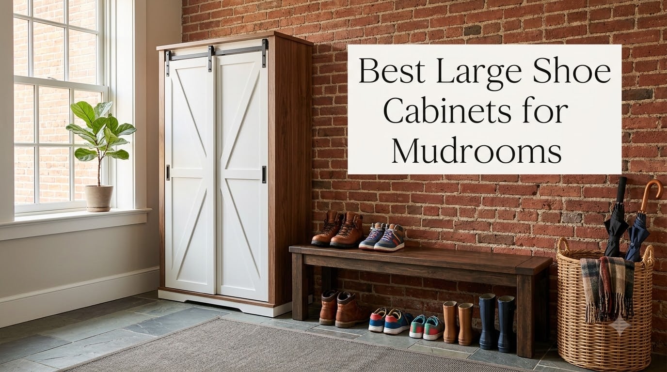 Best Large Shoe Cabinets for Mudrooms