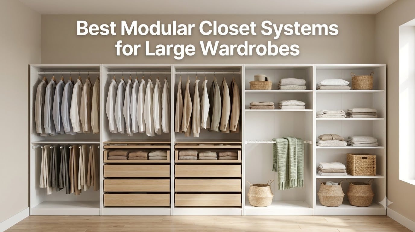 Best Modular Closet Systems for Large Wardrobes