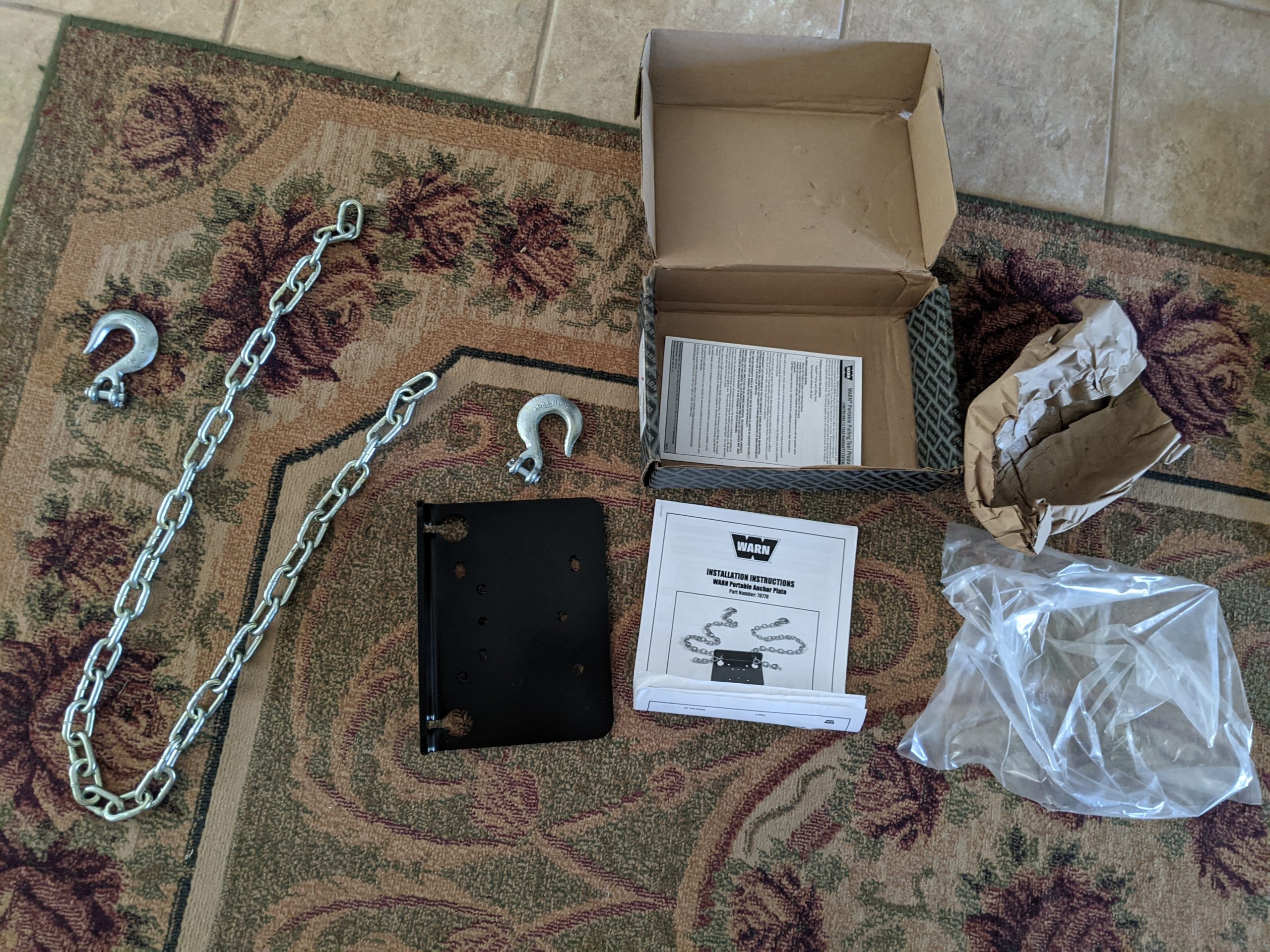 WARN 70770 Portable Anchor Plate for Utility Winches customer photo 1