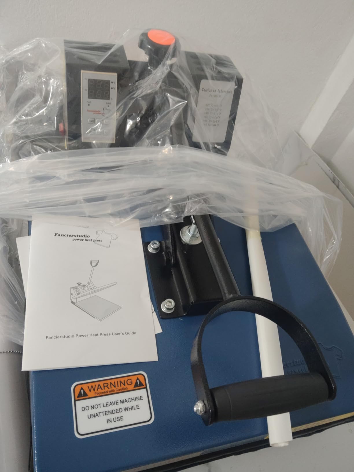 Fancierstudio Digital Heat Press 15 x 15 Sublimation Rhinestone Heat T-Shirt Machine 15x15 B/BLK customer photo 1