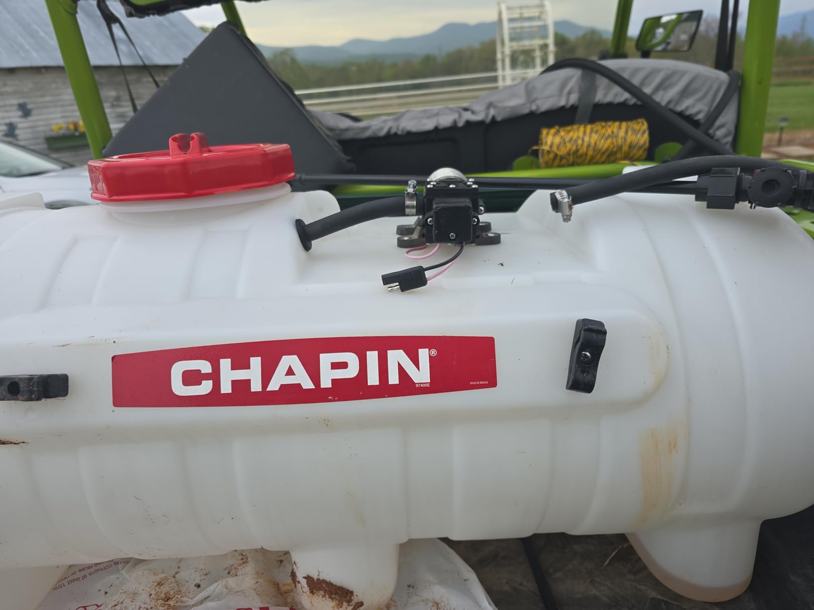 Chapin 97400E Made in the USA 25 Gallon ATV/UTV 12 Volt Mounted Spot Sprayer customer photo 1