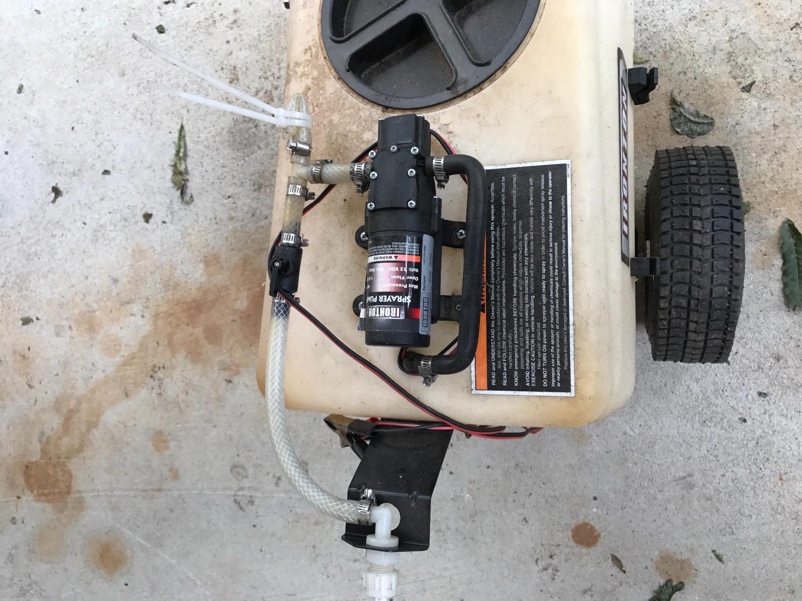 Ironton Tow-Behind Trailer Broadcast and Spot Sprayer, 13-Gal. Capacity | 12 Volt DC, Broadcast and spot application, Lawn, farm and acreage use, Targeted liquid delivery, Durable tank construction customer photo 2