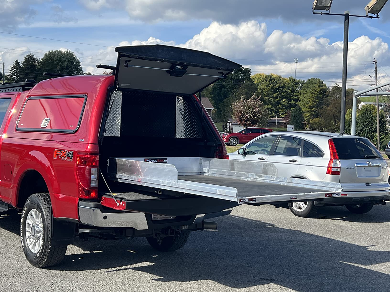CargoGlide CG1500XL-7548-1500 lb. Capacity 100% Extension Truck, Van and SUV Slide Out Tray - 75
