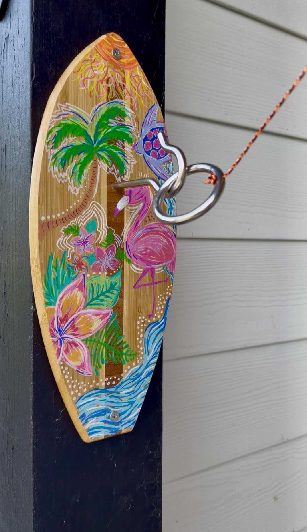 Tiki Toss Ring Toss Game for Adults - Hook and Ring Games with String and Hooks for Indoor/Outdoor Use, Man Cave Decor & Stuff, Gifts for Men/College customer photo 1