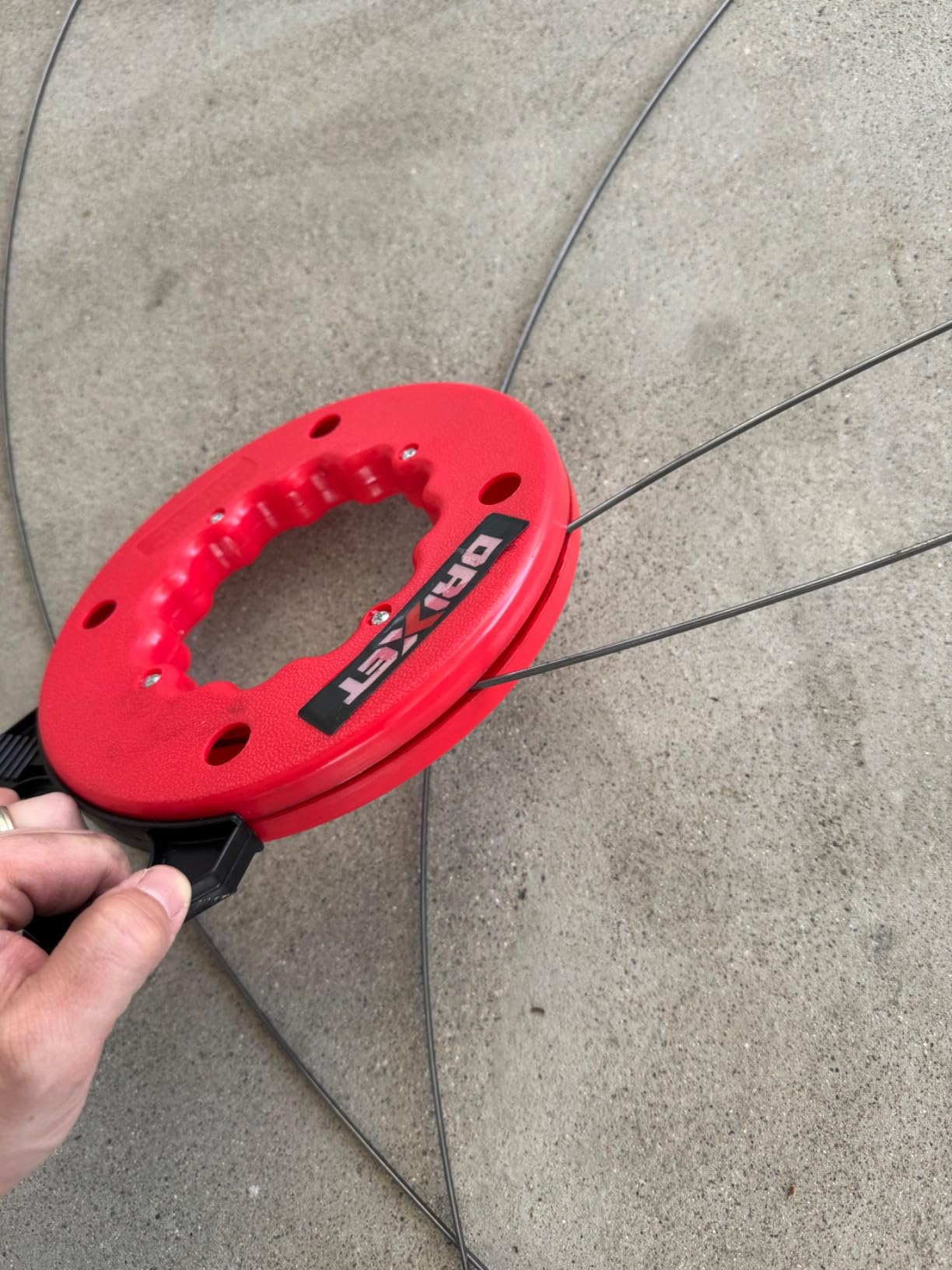 Fish Tape Wire Puller 50ft - Easy to use Cable Puller Tool with Double Loop Tip - Flexible Wire Fishing Tools for Walls and Electrical Conduit - 1/8 Steel Fish Tape Durable Housing - RamPro customer photo 1
