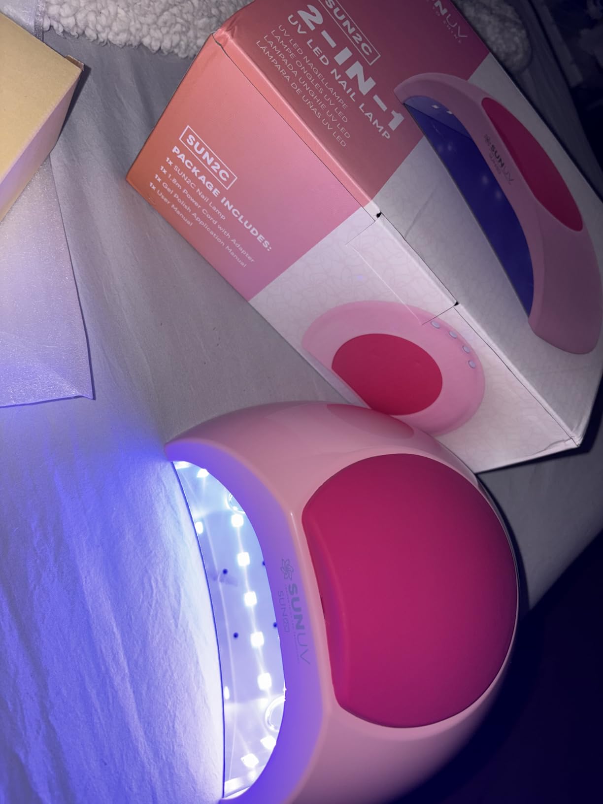 SUNUV UV Light for Gel Nail, Professional UV LED Nail Lamp SUN2C Rose customer photo 1
