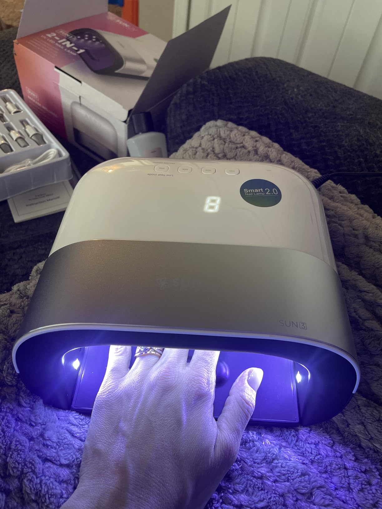 SUNUV UV Light for Gel Nails, Professional UV LED Gel Lamp SUN3 customer photo 1