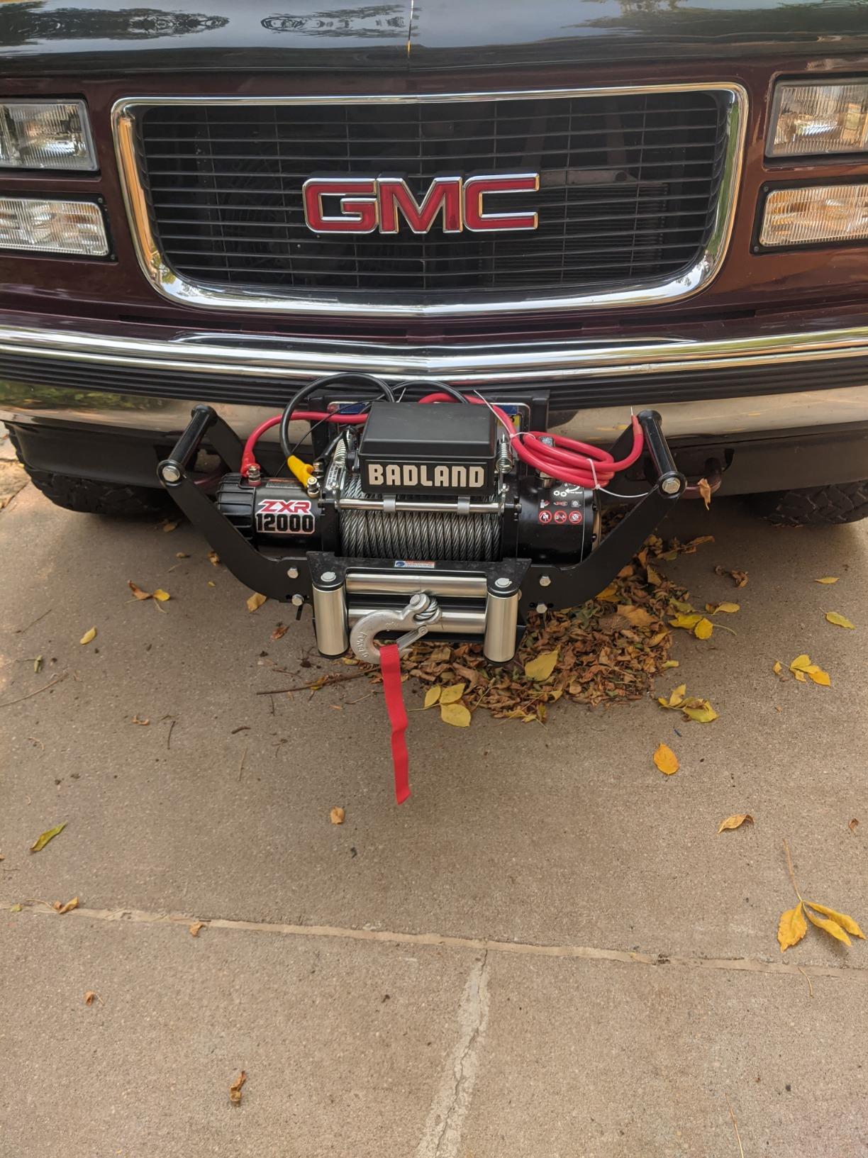 X-BULL Winch Cradle Universal Mount Plate for Recovery Winches, Suitable winches for 13500 lbs, 13000lbs, 10000lbs, 9500lbs,etc customer photo 1