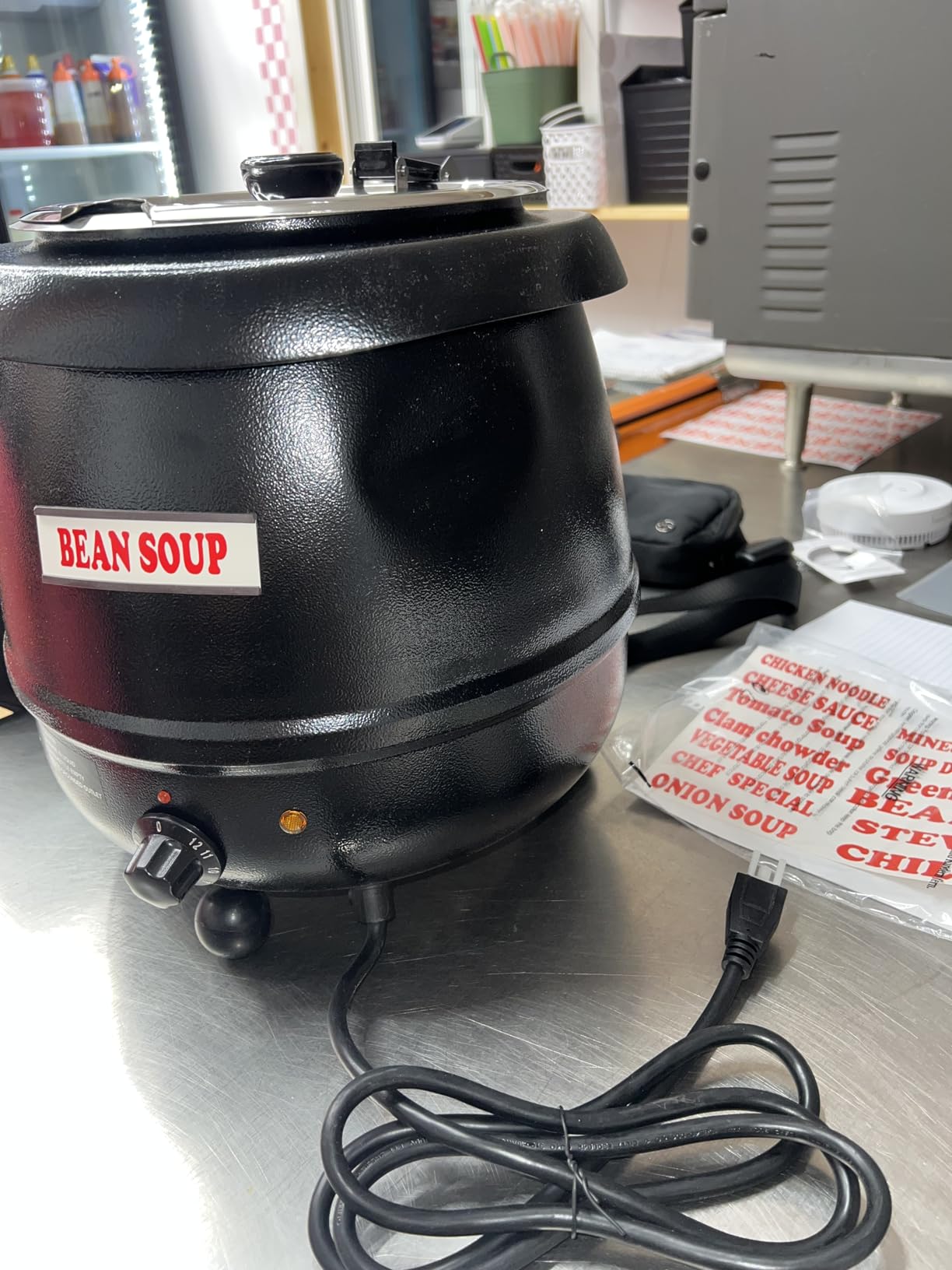 SYBO SB-6000 Commercial Grade Soup Kettle with Hinged Lid and Detachable Stainless Steel Insert Pot for Restaurant and Big Family, 10.5 Quarts, Black customer photo 2