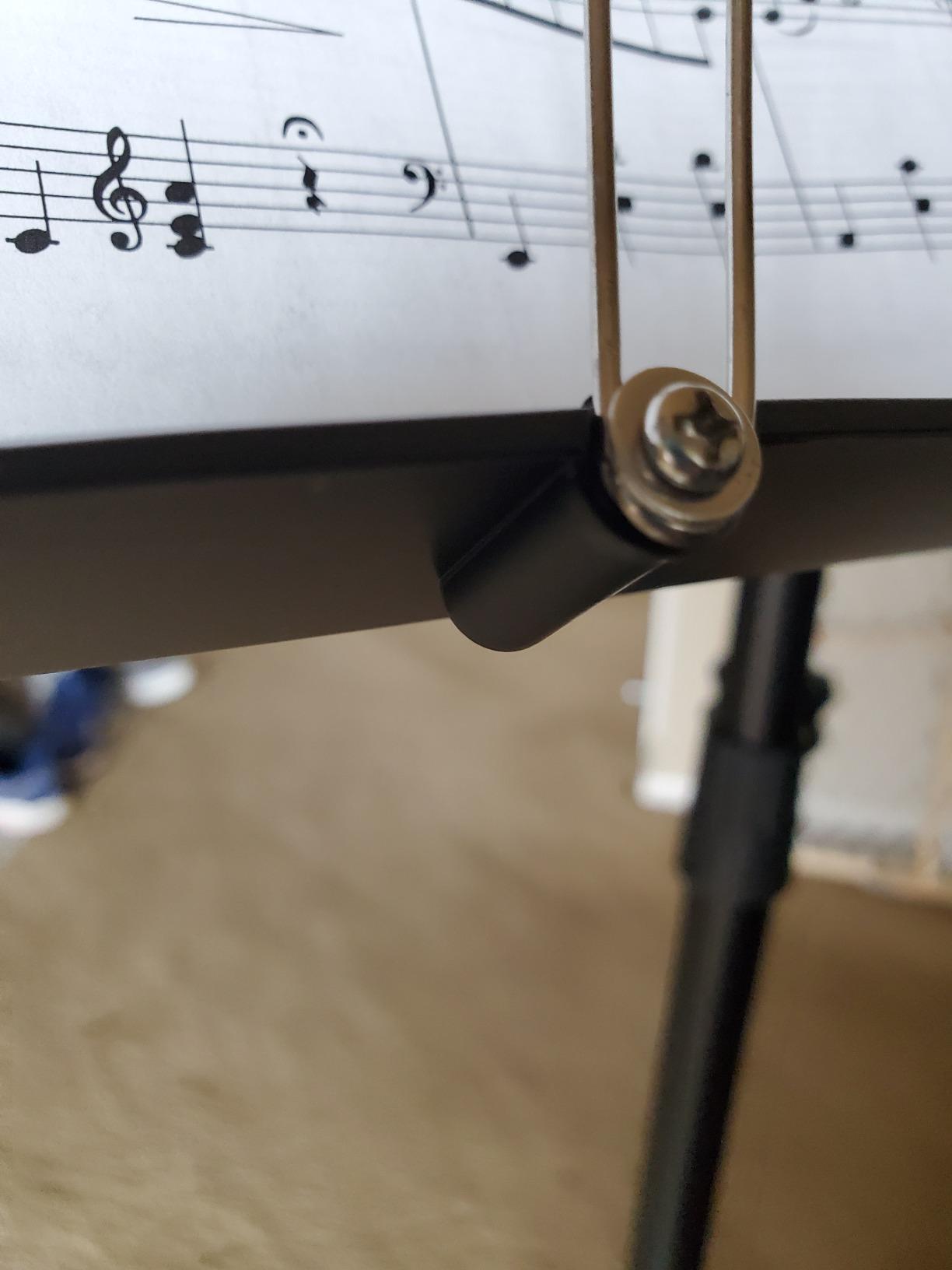 Donner DMS-1 Sheet Music Stand with Light & Carrying Bag | Portable Metal Music Stand, Tabletop Music Book Stand for Guitar, Ukulele, Violin Players customer photo 2