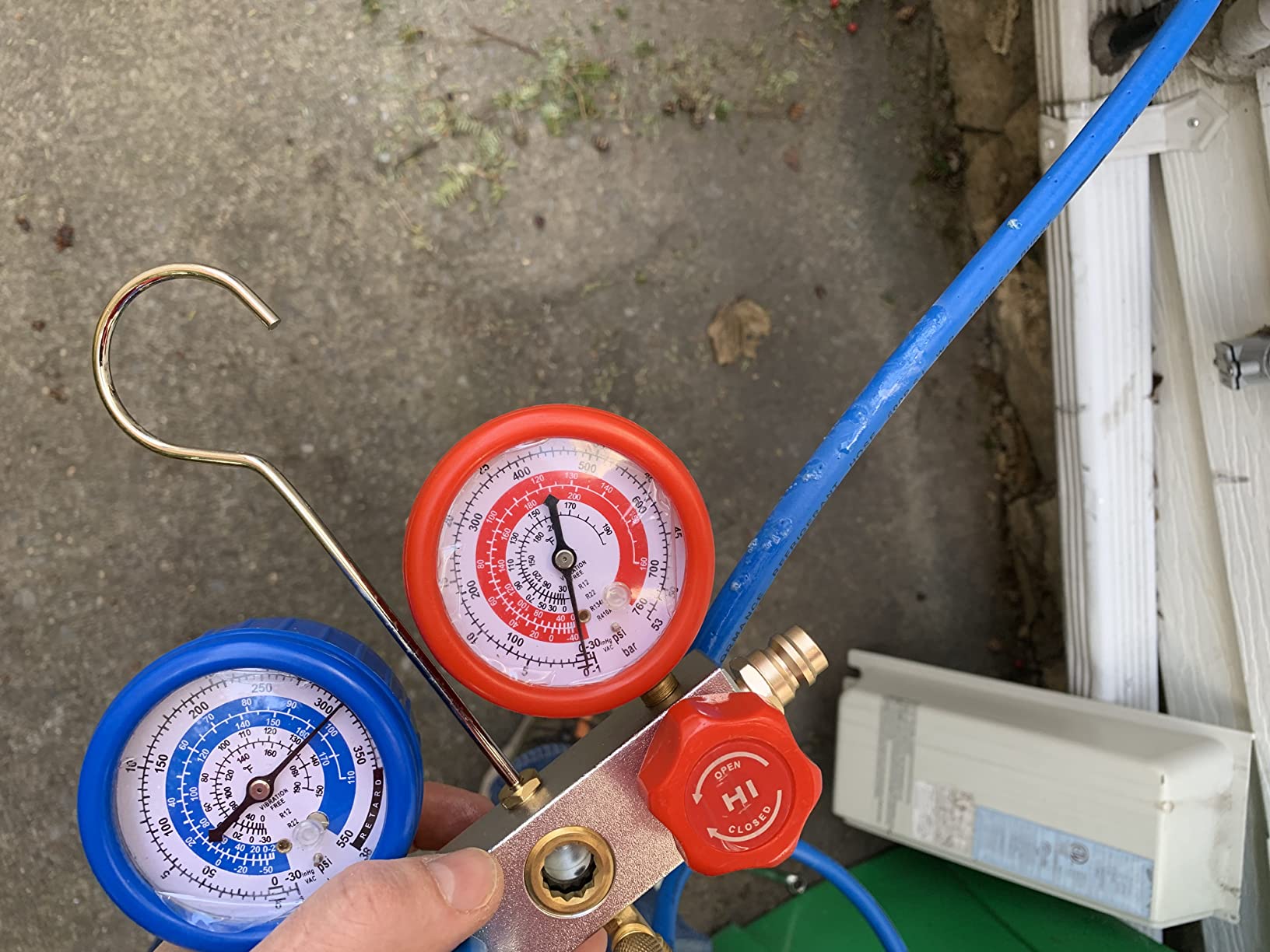 BACOENG 3.6CFM AC Vacuum Pump and Gauge Set - HVAC Vacuum Pump Kit for Mini Split System for R410A R22 Refrigerants - w/ R410a Mini Split Adapters & 3x5FT Hoses customer photo 1